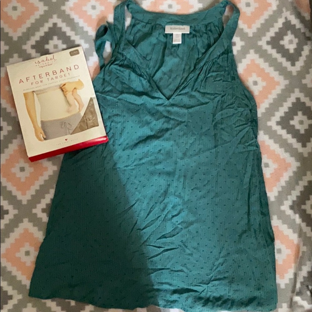 One top and one maternity afterband.